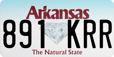 AR license plate 891KRR