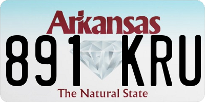 AR license plate 891KRU
