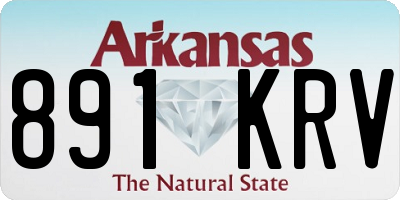 AR license plate 891KRV