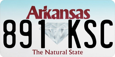 AR license plate 891KSC