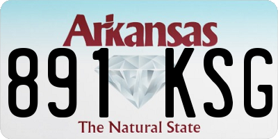 AR license plate 891KSG