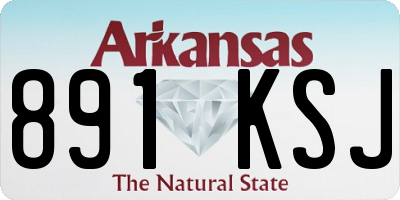 AR license plate 891KSJ
