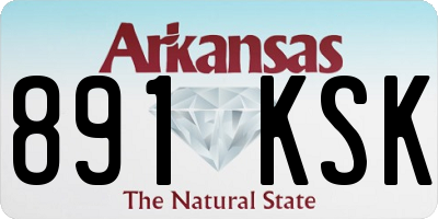 AR license plate 891KSK
