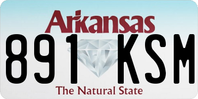 AR license plate 891KSM