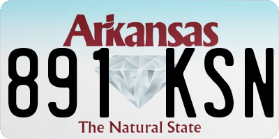 AR license plate 891KSN