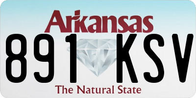 AR license plate 891KSV
