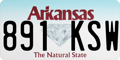 AR license plate 891KSW