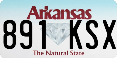 AR license plate 891KSX