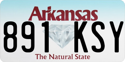 AR license plate 891KSY
