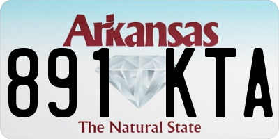 AR license plate 891KTA