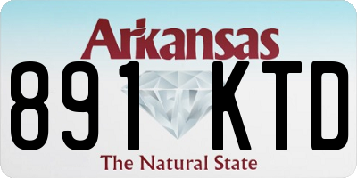 AR license plate 891KTD