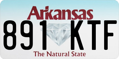 AR license plate 891KTF