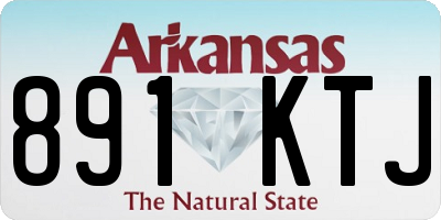AR license plate 891KTJ