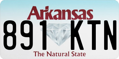 AR license plate 891KTN
