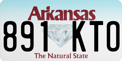 AR license plate 891KTO