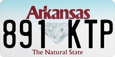 AR license plate 891KTP