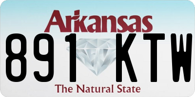 AR license plate 891KTW