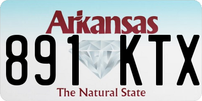 AR license plate 891KTX
