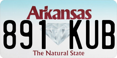 AR license plate 891KUB
