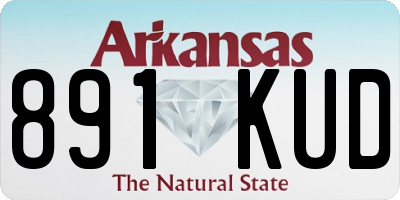 AR license plate 891KUD