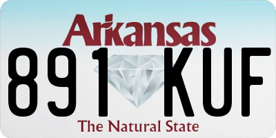 AR license plate 891KUF