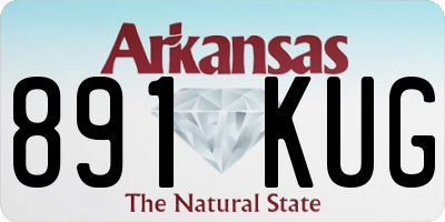 AR license plate 891KUG