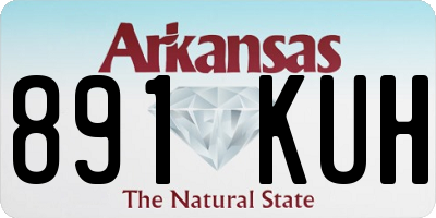 AR license plate 891KUH