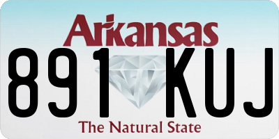 AR license plate 891KUJ