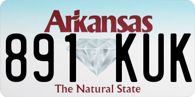 AR license plate 891KUK