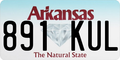 AR license plate 891KUL