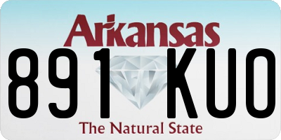 AR license plate 891KUO