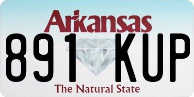 AR license plate 891KUP