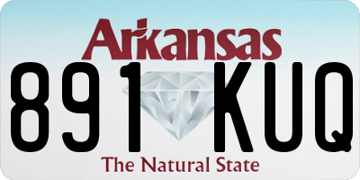 AR license plate 891KUQ