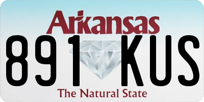 AR license plate 891KUS