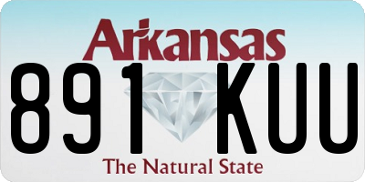 AR license plate 891KUU