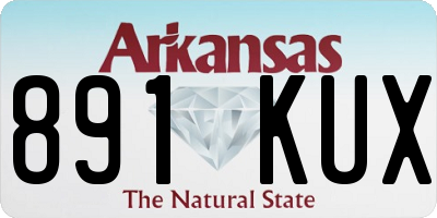 AR license plate 891KUX