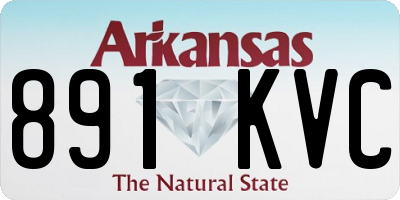 AR license plate 891KVC
