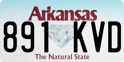 AR license plate 891KVD