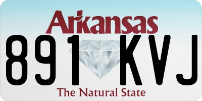 AR license plate 891KVJ