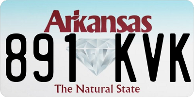 AR license plate 891KVK