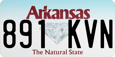 AR license plate 891KVN