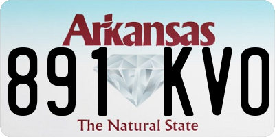 AR license plate 891KVO
