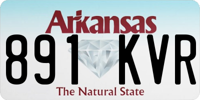 AR license plate 891KVR