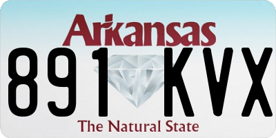 AR license plate 891KVX