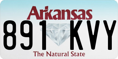 AR license plate 891KVY