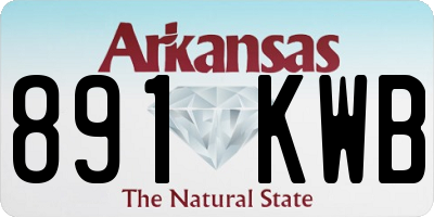 AR license plate 891KWB
