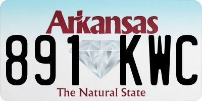 AR license plate 891KWC