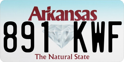 AR license plate 891KWF