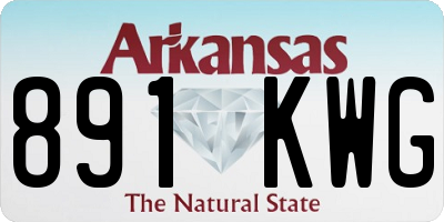 AR license plate 891KWG