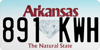 AR license plate 891KWH